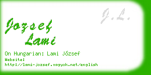 jozsef lami business card
